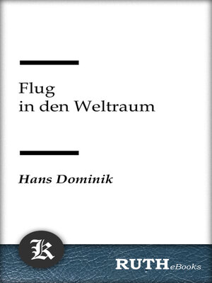 cover image of Flug in den Weltraum